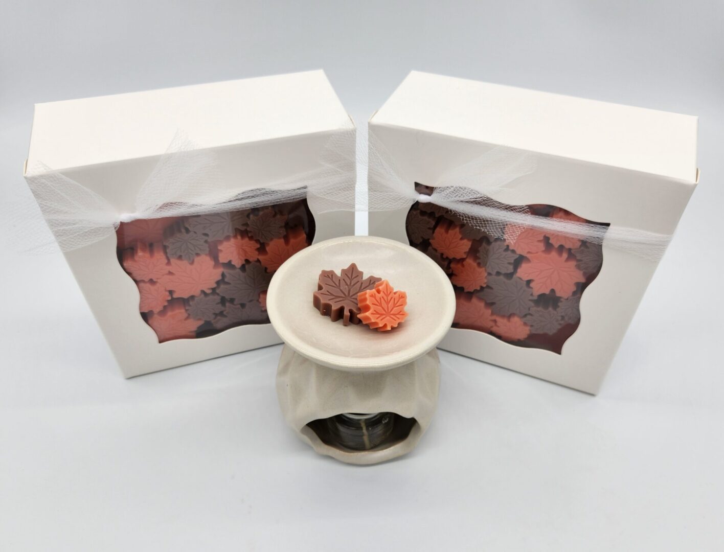 Maple leaf candles