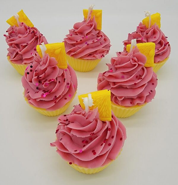 Raspberry Lemonade Scented Cupcake Candles