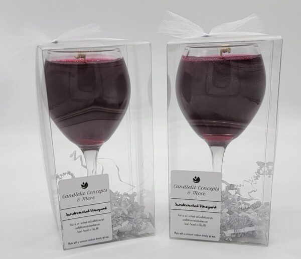 Sundrenched Vineyard Wine Gel Candle