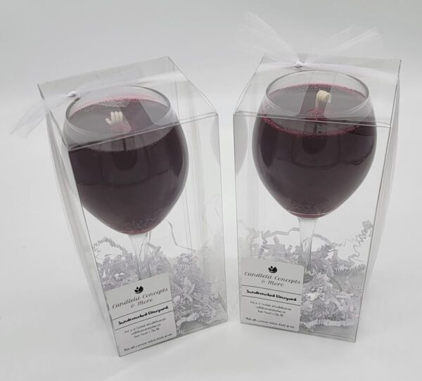 Sundrenched Vineyard Wine Gel Candle in Glass Jars