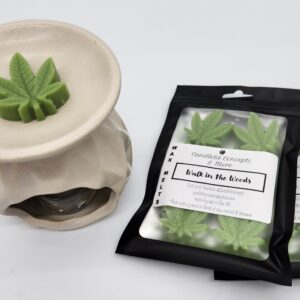 Marijuana leaf wax melts